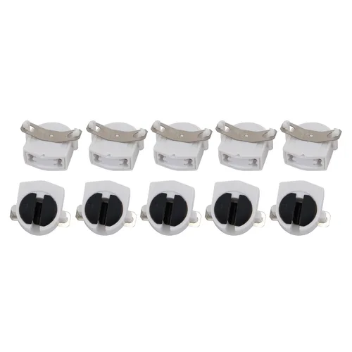 Miniatura 6 de YOKIVE 20 piezas de soporte de luz fluorescente, enchufe de lámpara T5, base G5, piezas de repuesto para enchufe, ideal para hogares, oficina
