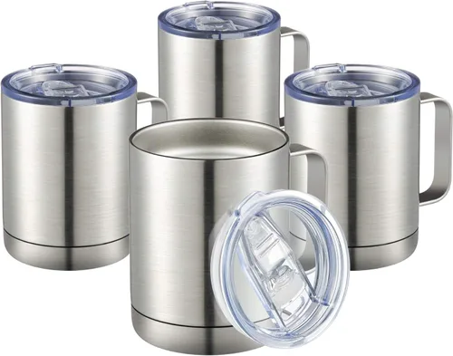 Miniatura 15 de MEWAY - Taza de café con asa, vaso térmico