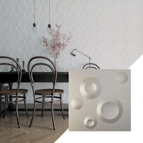 Miniatura 6 de Ekena Millwork WP12X12COWH Cole EnduraWall - Paneles decorativos de pared 3D de 11 7/8 pulgadas de ancho x 11 7/8 pulgadas de alto, color blanco