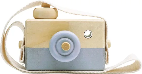 Miniatura 8 de Juguetes de madera para bebés, mini cámara de juguete, lindo juguete mini para bebés y niños, accesorios para colgar en el cuello con fotografía