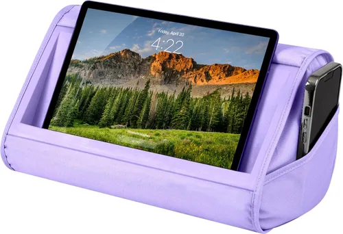 Miniatura 10 de LAPGEAR Soporte de almohada para tablet, ranura de 11 pulgadas para iPads, Galaxy Tabs, Kindles, lectores electrónicos y teléfonos, soporte