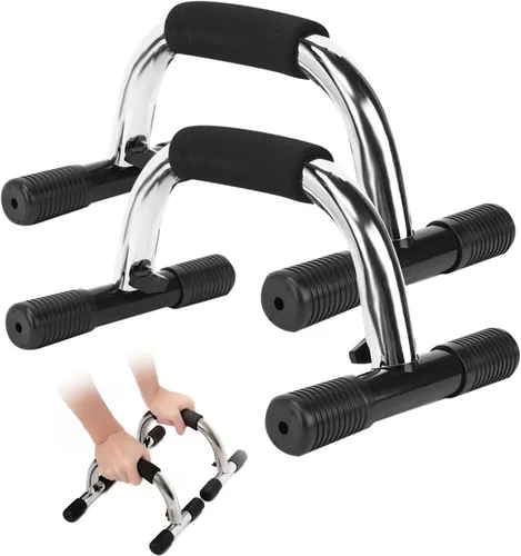 OUKENS Barras de empuje, equipo de calistenia, asas de empuje para piso, con mango de estructura resistente antideslizante, barras de fitness para