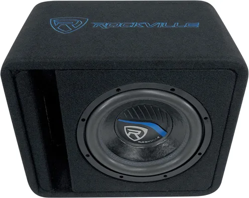 Miniatura 2 de Rockville VS10K52 - Subwoofer para automóvil K5 de 1200 W de 10 pulgadas en recinto ventilado, 2 ohmios, 300 W RMS, construcción de MDF, graves