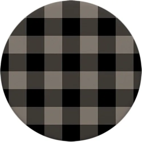 Miniatura 3 de Guinga tela escocesa rústica en Amarillo Negro Gris AEHP611 PopSockets PopGrip: Agarre intercambiable para teléfonos y tabletas
