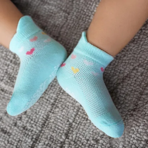 Miniatura 4 de RATIVE Calcetines antideslizantes con puños para bebés, niños y niñas