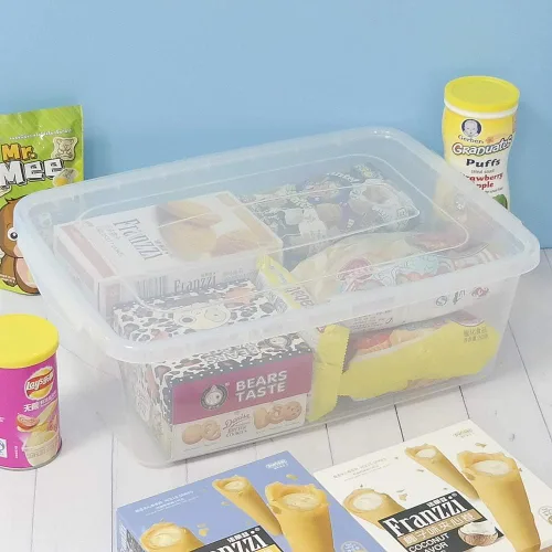 Miniatura 3 de Farmoon Contenedor de almacenamiento transparente de 16 cuartos de galón, contenedores de plástico con tapa, 2 paquetes