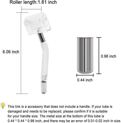 Miniatura 9 de Elitzia Recambios púrpura ETHB03 del PDA del rodillo del tubo de cristal de la varita del electrodo