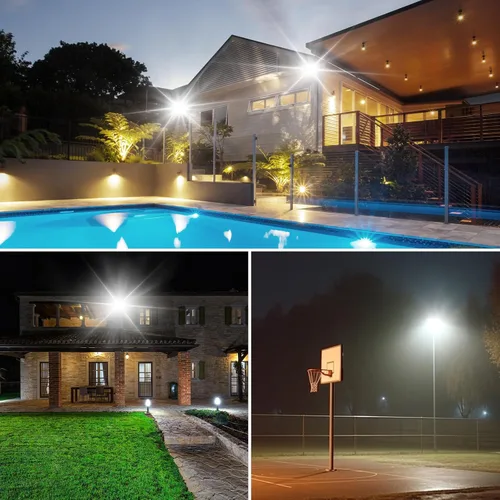 Miniatura 2 de Luz de inundación LED de 150 W, IP66, impermeable, para exteriores, 15000 lm, 5000 K, luz de trabajo con enchufe e interruptor, luces de seguridad