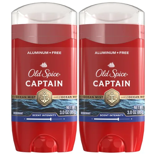 Old Spice Desodorante sin aluminio para hombres, protección contra olores 24/7, frescura 24/7 y aroma duradero, se aplica limpio, 3.0 oz (paquete de