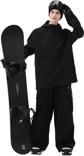 Miniatura 3 de Sudadera con capucha para esquí, snowboard, chaqueta Anarok para nieve, holgada, impermeable, resistente al viento, aislada, para mujeres y hombres