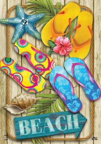 Miniatura 7 de Beach Life - Bandera náutica Adirondack para casa de verano, sillas de 28 x 40 pulgadas Briarwood Lane