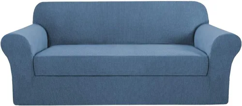 Miniatura 24 de H.VERSAILTEX Funda de Sofá de Alta Elasticidad de 2 Piezas Fundas de Sofá Elegante Funda/Protector de Muebles Suave con Tela de Patrón a Cuadros