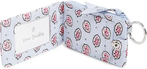 Miniatura 2 de Vera Bradley Cartera de algodón de lujo con cremallera para mujer con protección RFID