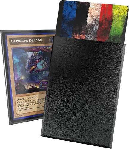 Miniatura 14 de Ultimate Guard Fundas exteriores para cartas Cortex, 100 fundas estándar de tamaño TCG, 66 x 91 mm, con respaldo negro, acabado brillante, sin PVC