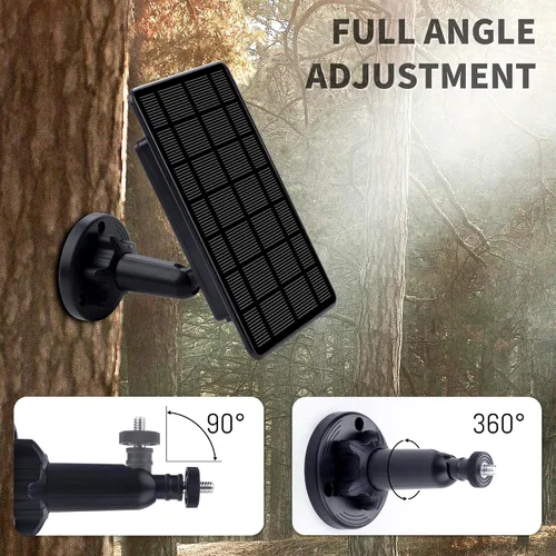 Miniatura 5 de Panel solar de cámara de rastro de 3 W, con batería de litio recargable de 5000 mAh, kit de cargador de batería solar para cámaras de juego de caza