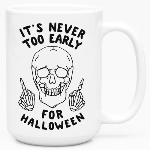 Miniatura 80 de LookHUMAN Taza de Café de Halloween – Halloween Is Meowgical Tazas, Taza de Café Espeluznante Idea de Regalos de Taza, 15 Onzas 10-Blanco