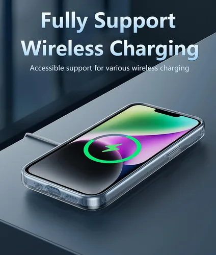 Miniatura 989 de FNTCASE Funda para iPhone 13 Pro-Max: Fundas magnéticas transparentes compatibles con Magsafe Slim anti amarillamiento protección contra caídas