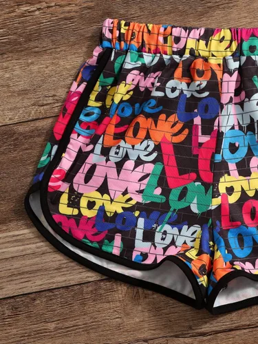 Miniatura 4 de Verdusa Camiseta de malla de 3 piezas con dobladillo alto y bajo para niña
