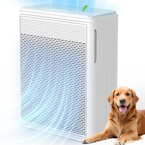 Miniatura 10 de YARIKI Purificadores de aire para el hogar y mascotas, cubre hasta 1500 pies cuadrados, filtro H13 HEPA con pre-filtro lavable, limpiador de aire