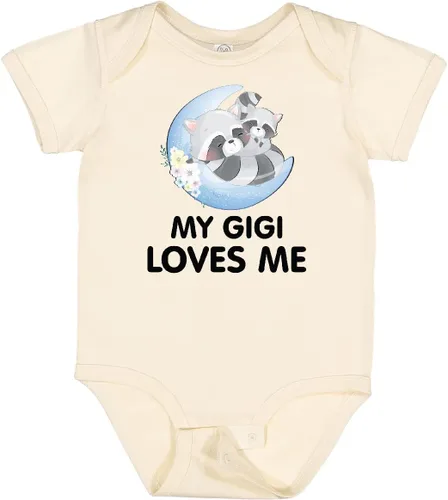 Miniatura 10 de inktastic Body de bebé Raccoon My Gigi Loves Me