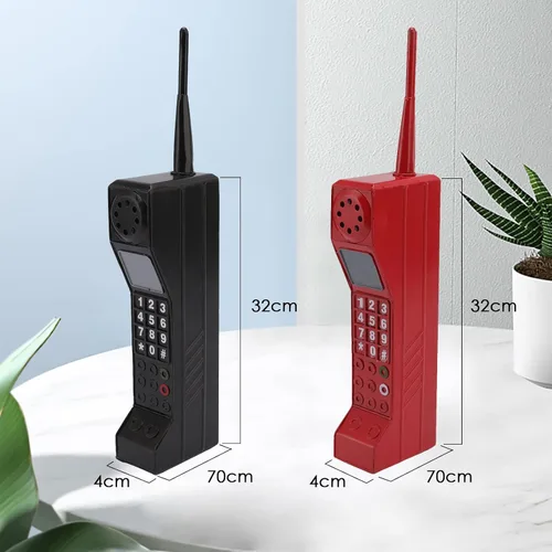 Miniatura 4 de GLOGLOW Adorno de ladrillo para teléfono celular, decoración retro para teléfono celular, dispositivo celular modelo antiguo para accesorios