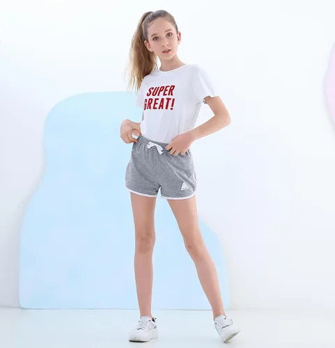 Miniatura 48 de Rolanko Pantalones cortos activos de delfín para niñas, paquete de 3 unidades, ciclismo, correr, verano, playa, atletismo, deportes, 4-14 años