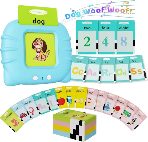 Miniatura 15 de Aullsaty Tarjetas didácticas parlantes para niños de 1 a 5 años, 536 palabras visuales mejoradas con 6 canciones, juguetes sensoriales Montessori