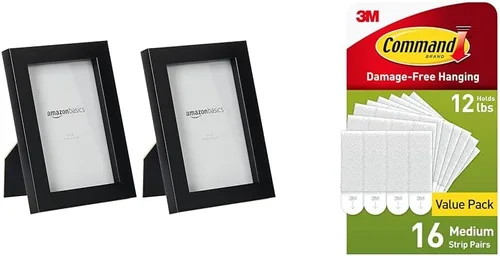 Miniatura 15 de Amazon Basics Marco rectangular para fotos, 5 x 7 pulgadas, paquete de 2, color negro