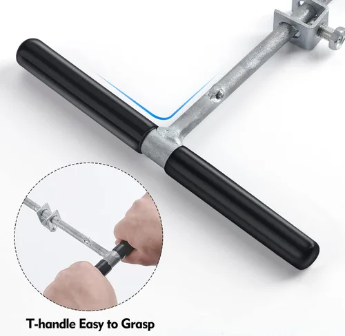 Miniatura 3 de Sonda de suelo 2 en 1 y varilla de tierra con abrazadera de alambre de tierra, ideal para valla eléctrica, energizadores, herramientas