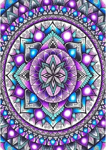 JFYHAB Kits de pintura de diamantes de mandala para adultos, kits de arte de diamantes de imitación 5D para adultos, niños y principiantes, kit de
