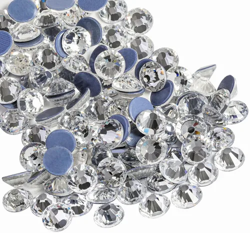 Miniatura 71 de Beadsland Hotfix - 2880 diamantes de imitación de cristal con parte trasera plana para manualidades, ropa, decoraciones de bricolaje, cristal AB