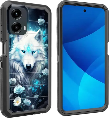 Miniatura 60 de Funda para Moto G Play 4G 2024, cuerpo completo, protección contra caídas, resistente, 3 capas, militar, resistente, duradera, para Motorola Moto G