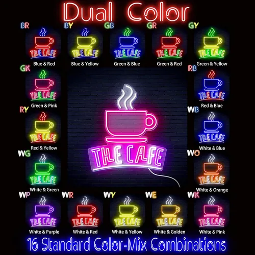 Miniatura 2 de ADVPRO Coffee – The Cafe Extra-Large Ultra-Bright LED Neon Sign - Blue & Red - st16s54-fn-j0026-br