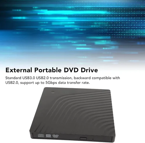 Miniatura 6 de Pomya Unidad de DVD externa USB 3.0 Protable CD DVD ROM para computadora portátil, USB2.0 USB3.0 Compatible
