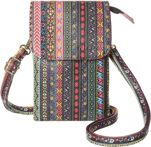 MINICAT - Bolso cruzado para mujer, pequeño, bolsillos espaciosos, para celular, bolsa de mano para mujer