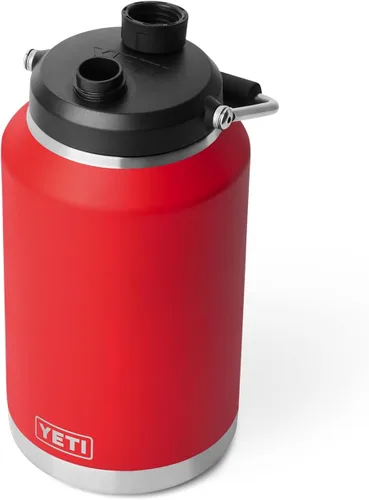 Miniatura 16 de YETI Rambler - Jarra de galón 2.0, aislada al vacío, a prueba de fugas, acero inoxidable con tapa magnética, color verde bosque negro