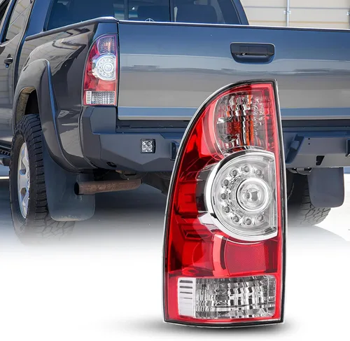 AUTOONE Conjunto de luces traseras 2026 para Toyota Tacoma, conjunto de lámpara trasera para camioneta Tacoma 2005-2015 Lado del conductor, con