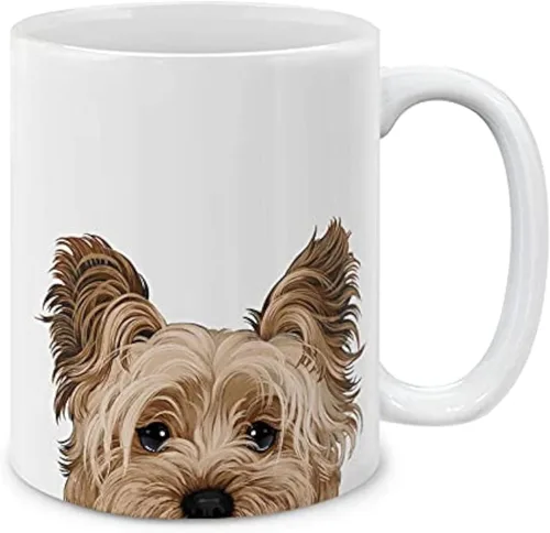 Miniatura 6 de MUGBREW Cute Winking Golden Retriever - Taza de café de cerámica, 11 onzas Lindo Guiño Dorado Retriever