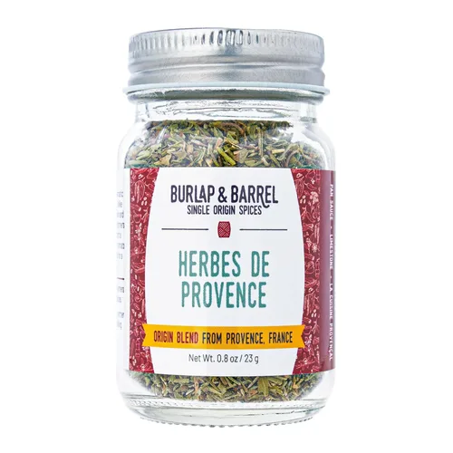 Burlap & Barrel Herbes de Provence - Mezcla icónica de hierbas cultivadas y mezcladas en Francia - Condimento Herbes de Provence - Como se ve en