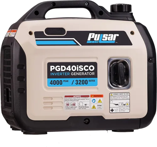 Miniatura 3 de Pulsar PGD40ISCO Generador de inversor de gas portátil ultra ligero silencioso 4000W, blanco