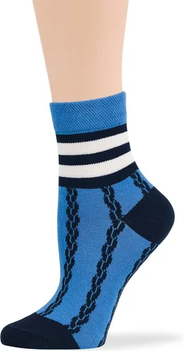 Miniatura 48 de 7BIGSTARS KINGDOM Women's Cotton Quarter Non-Binding Diabetic Fashion Socks-L-M-4 Pack-Multicolor