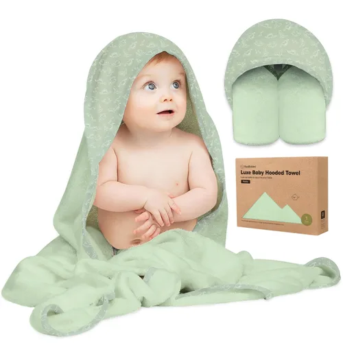 Miniatura 48 de KeaBabies Toalla de bebé con capucha para recién nacido, viscosa derivada de bambú, toallas de baño grandes con capucha para niños, niñas, niños