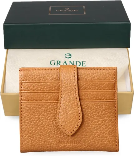 Miniatura 51 de Grande -3803 Cartera unisex, Azul (Iced Blue), Cartera delgada de cuero con cierre a presión pequeño
