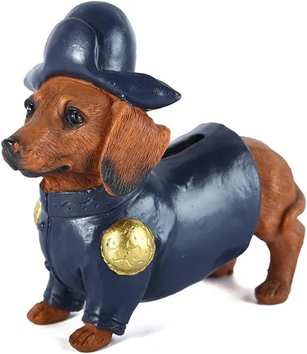 Miniatura 4 de Cachorro perro moneda banco Dachshund caja de ahorro de dinero vaca