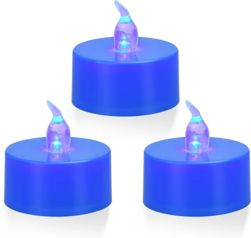 Miniatura 10 de KOABY Paquete de 100 luces de té LED de color blanco cálido, duran más de 100 horas +, luces de té parpadeantes sin llama que funcionan