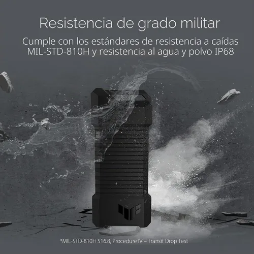 Miniatura 3 de ASUS TUF Gaming A1 - Carcasa externa M.2 NVMe SATA PCIe SSD - USB-C, M.2 Q-Latch para una fácil instalación, resistencia a las caídas, resistencia