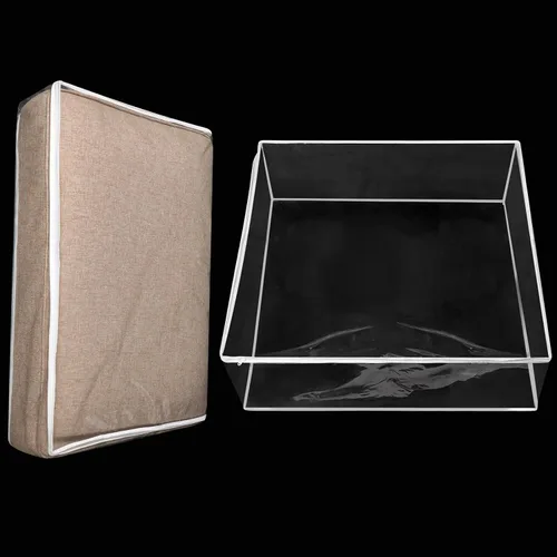Miniatura 9 de Geetery Fundas de Cojín de Asiento de Sofá de Plástico PVC Impermeables Fundas de Sofá Muebles Funda de Asiento de Sofá para Proteger Contra