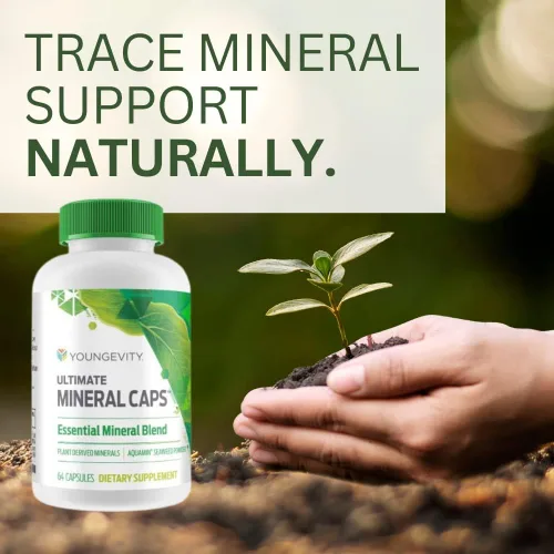 Miniatura 3 de Youngevity Ultimate Mineral Caps™ - Más de 70 minerales esenciales de espectro completo - Densos en nutrientes, derivados de algas marinas húmicas