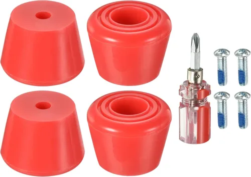 Miniatura 6 de PATIKIL Topes de punta para patines con destornillador 82A Bloque de tapones de freno de goma, para patines de ruedas de repuesto