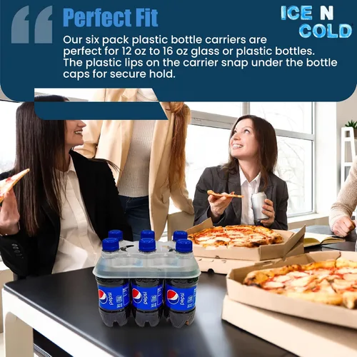 Miniatura 5 de Paquete de 6 botellas de plástico o vidrio de 12oz-16.9oz (225 unidades)